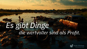 Umweltverschmutzung Fluss Dach Kampagne mit Text