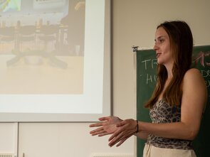 War zu Beginn ihrer Rede bei Vossloh zunächst etwas nervös: Pia Zscherlich.
